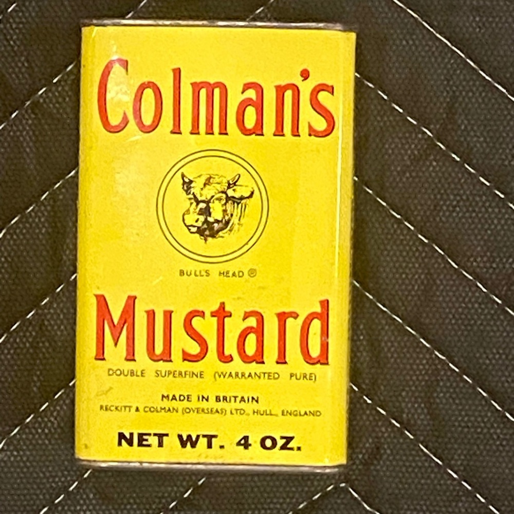 Vintage 50’s Colman's mustard spice tin